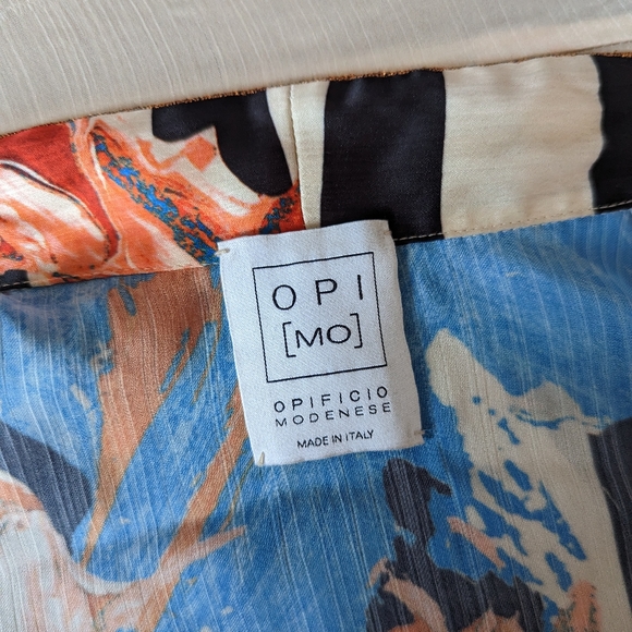 Graphical Midi Wrap Dress - Opificio Modenese | Size Small - Picture 7 of 8